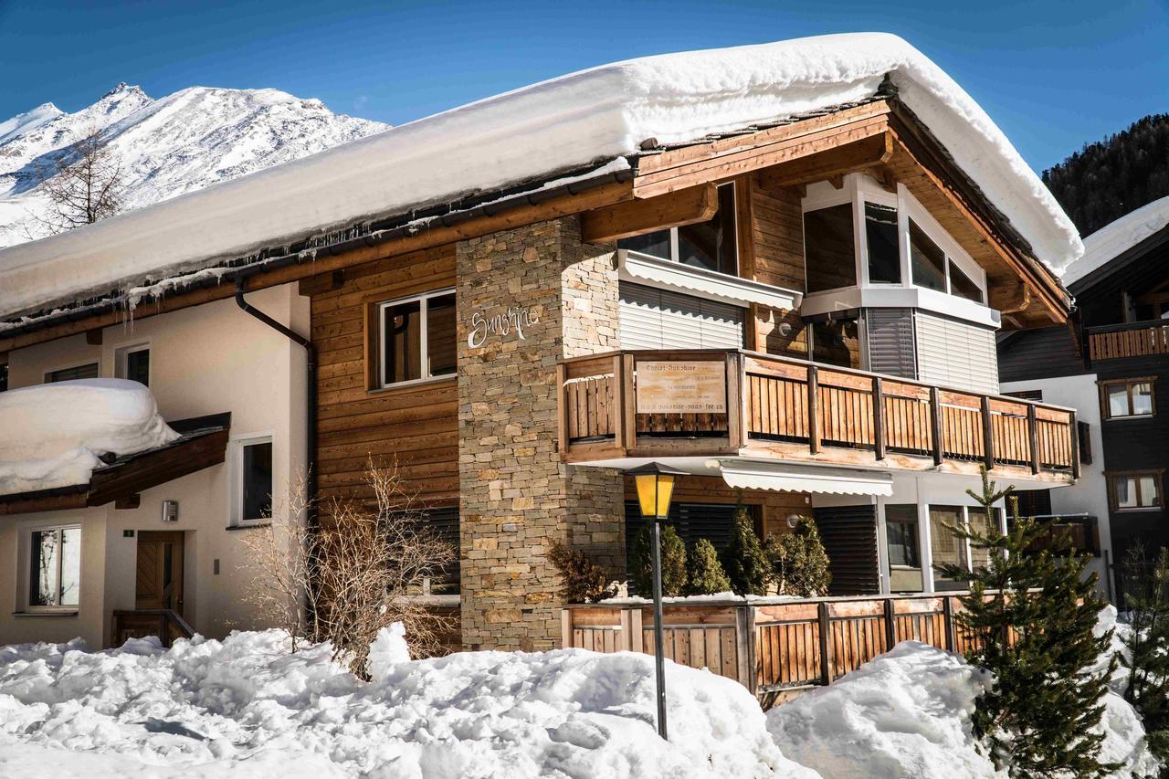 Chalet Sunshine Daire Saas Fee Dış mekan fotoğraf